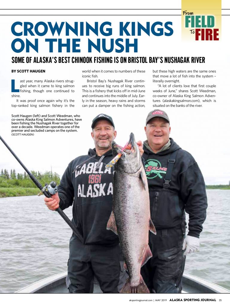 The Latest Magazine Article on Alaska King Salmon Adventures